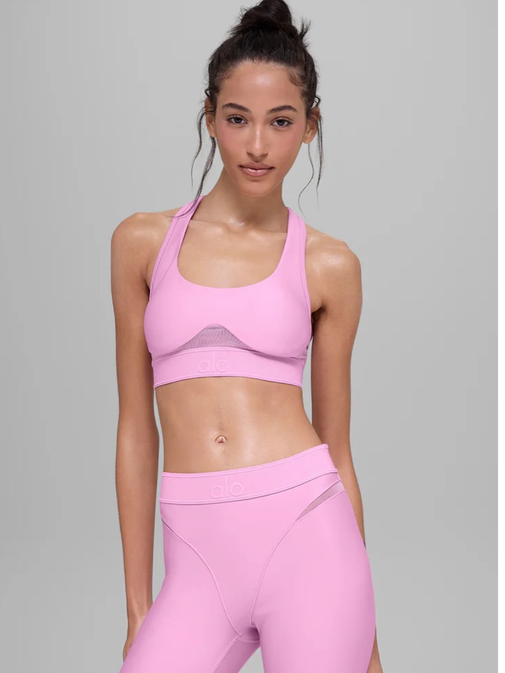 ALO Yoga Airlift Rebel Bra Candy Heart Pink Excellent Condition! Size Small - Picture 3 of 10